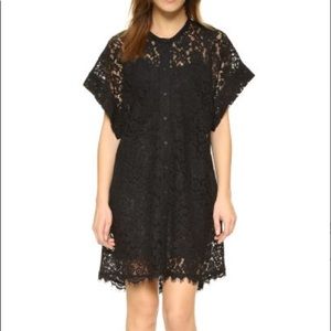 IRO Amauri black lace dress